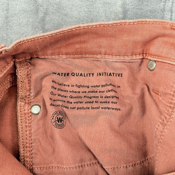 Banana Republic Women Jeans High-rise Skinny 30 Short Straight Leg Perect Peach - Picture 9 of 11